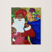 Santa's Wish Puzzle w Collectible Box - Black Sant (Vertikal)