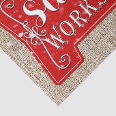 Santa's Workshop Arrow Rustikaler Weihnachtsfeiert Seidenpapier (Ausschnitt)