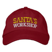 Santa's Workshop Cap Bestickte Baseballkappe (Vorderseite)