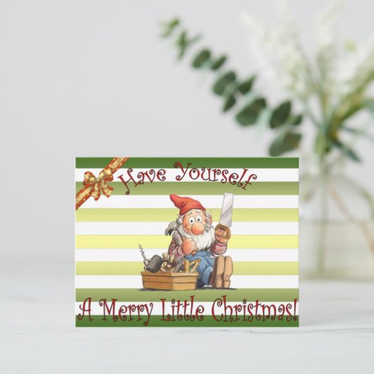 Santa's Workshop Elfs ~ Toolbox Elf ~ Weihnachten  (Stehend Vorderseite)
