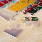 Santa's Workshop Foto Puzzle mit Geschenkboxen (Seite)