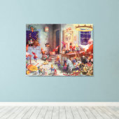 Santas Workshop Leinwanddruck (Insitu (Holzboden))