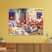Santas Workshop Leinwanddruck (Insitu (Wohnzimmer))