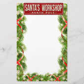Santa's Workshop Nordpol Briefpapier (Vorderseite)