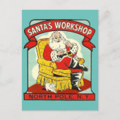 Santa's Workshop, Nordpol N.Y. - Postkarte (Vorderseite)