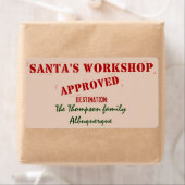 Santa's Workshop Personalisiert Labels (Insitu)