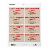 Santa's Workshop Personalisiert Labels (Vorne)