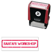 Santa's Workshop Selbstfarbige Briefmarke Permastempel (Beispiel)