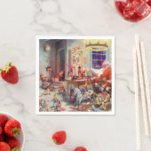 Santas Workshop Serviette (Beispiel)