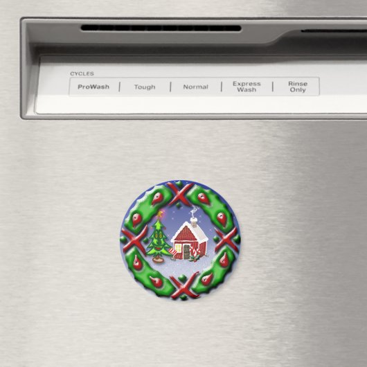 Santas Zuhause Magnet (In Situ (Geschirrspüler))