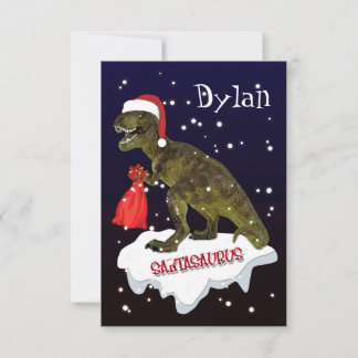 'Santasaurus' Dinosaur Personalisierte Weihnachtsk