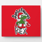 Santasaurus Rex Fotoplatte (Vorderseite)