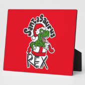 Santasaurus Rex Fotoplatte (Seite)
