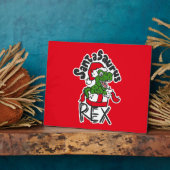 Santasaurus Rex Fotoplatte (Seite)