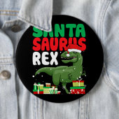 Santasaurus Rex Funny Christmas TRex Dinosaur Sant Button (Beispiel)