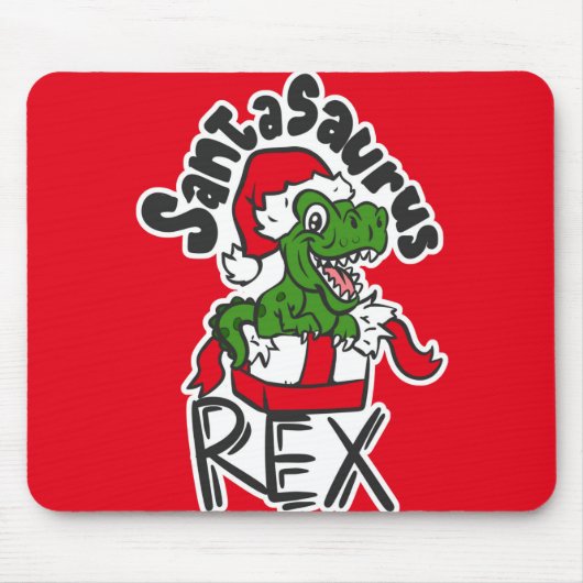 Santasaurus Rex Mousepad (Vorne)