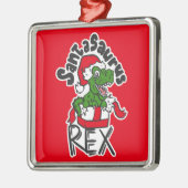 Santasaurus Rex Ornament Aus Metall (Links)