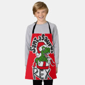 Santasaurus Rex Schürze (Getragen)