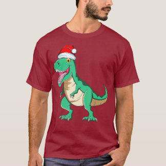 Santasaurus Rex TRex Christmas Pajamas Dinosaur T-Shirt