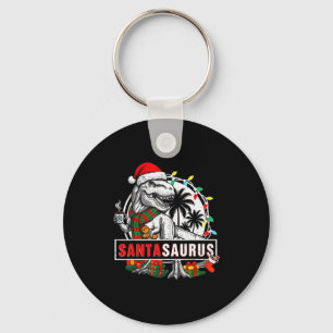 Santasaurus T Rex Dinosaur Lustig Santa Saurus Lus Schlüsselanhänger