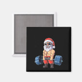 Santashred Funny Santa Meme Xmas Gym Bodybuilding  Magnet (Vorderseite/Rückseite)