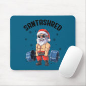 Santashred Funny Santa Meme Xmas Gym Bodybuilding  Mousepad (Mit Mouse)