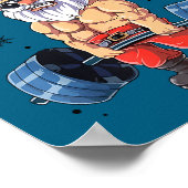 Santashred Lustiger Weihnachtsmann Meme Weihnachte Poster (Ecke)