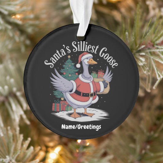 Santasillyste Gans - Eine kitschige Weihnachtsgesc Ornament (Baum)