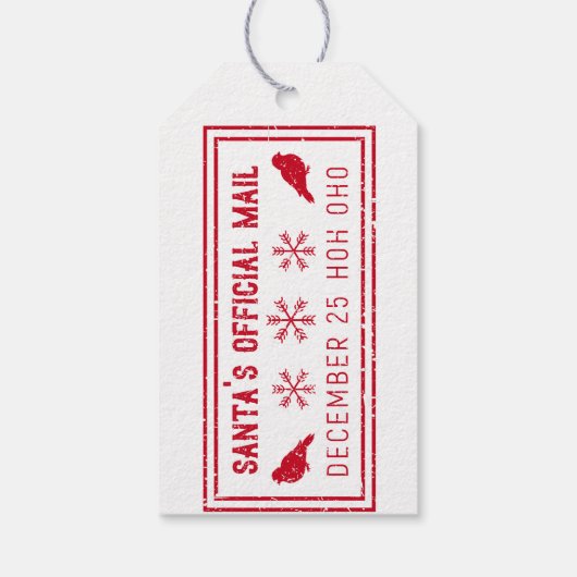 Santa'sofficialmail Geschenkanhänger (Rückseite)