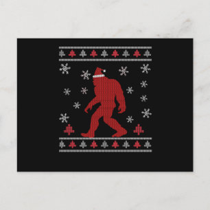 Santasquatch Bigfoot Santa Claus Sasquatch Postkarte