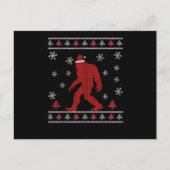 Santasquatch Bigfoot Santa Claus Sasquatch Postkarte (Vorderseite)