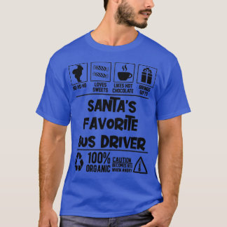 Santax27s Favoritenbusfahrer Weihnachten T-Shirt