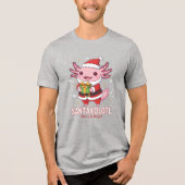 SANTAXOLOTL Merry Bright Christmas Unisex T-Shirt Tri-Blend Shirt (Vorderseite)