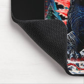 Santazilla Japanese Monster Kaiju Dinosaur Christm Mousepad (Ecke)