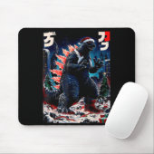 Santazilla Japanese Monster Kaiju Dinosaur Christm Mousepad (Mit Mouse)