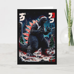 Santazilla Japanisches Monster Kaiju Dinosaurier C Karte