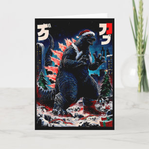 Santazilla Japanisches Monster Kaiju Dinosaurier W Karte
