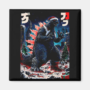 Santazilla japanisches Monster Kaiju Dinosaurier W Magnet