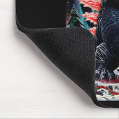 Santazilla Japanisches Monster Kaiju Dinosaurier W Mousepad (Ecke)