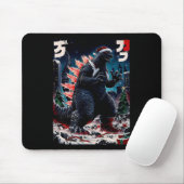 Santazilla Japanisches Monster Kaiju Dinosaurier W Mousepad (Mit Mouse)