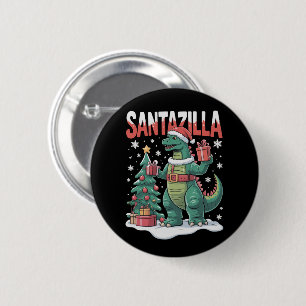 Santazilla Japanisches Monster Kaiju Weihnachten D Button
