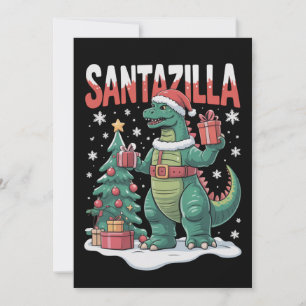 Santazilla Japanisches Monster Kaiju Weihnachten D Einladung