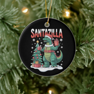 Santazilla Japanisches Monster Kaiju Weihnachten D Keramik Ornament