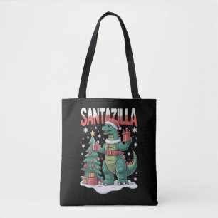 Santazilla Japanisches Monster Kaiju Weihnachten D Tasche