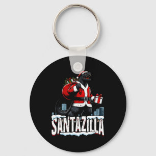Santazilla Kaiju Weihnachten Japanisches Monster Schlüsselanhänger