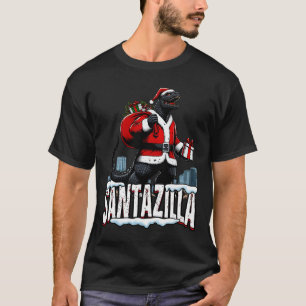 Santazilla Kaiju Weihnachten Japanisches Monster T-Shirt