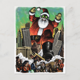 Santazilla Postcard Feiertagspostkarte