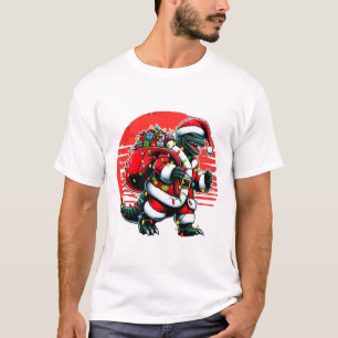 Santazilla-Weihnachtshemd japanisches Monster Kaij T-Shirt