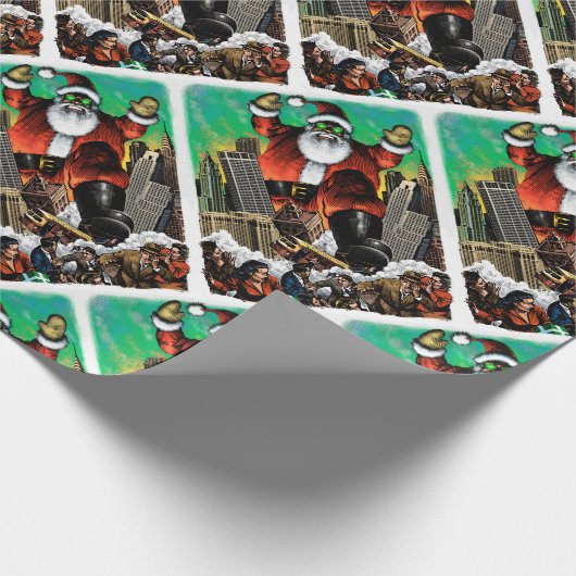 Santazilla Wrapping Geschenkpapier (Ecke)