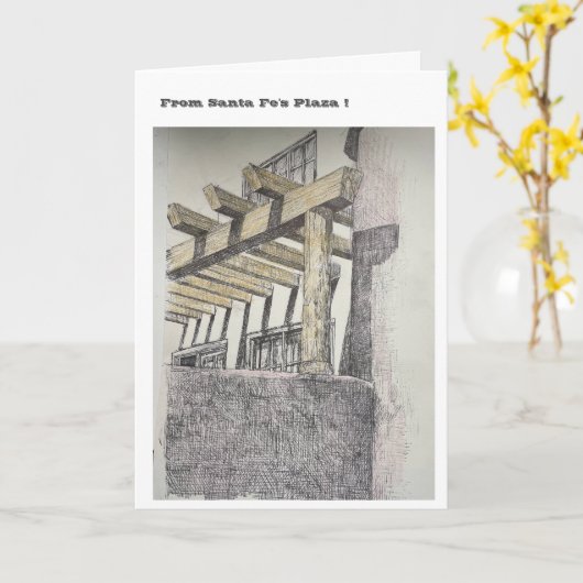 Sante Fe's Plaza Karte (Gelbe Blume)